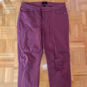 Mauve cotton pants from Simons